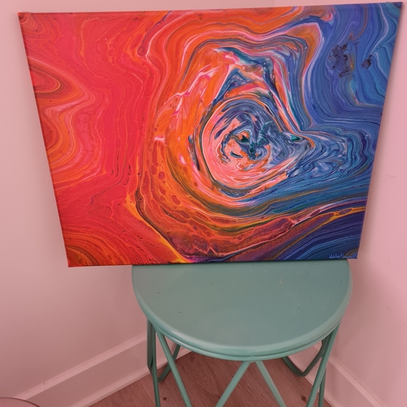 Fire vs Ice painting - Picture 2 of 4